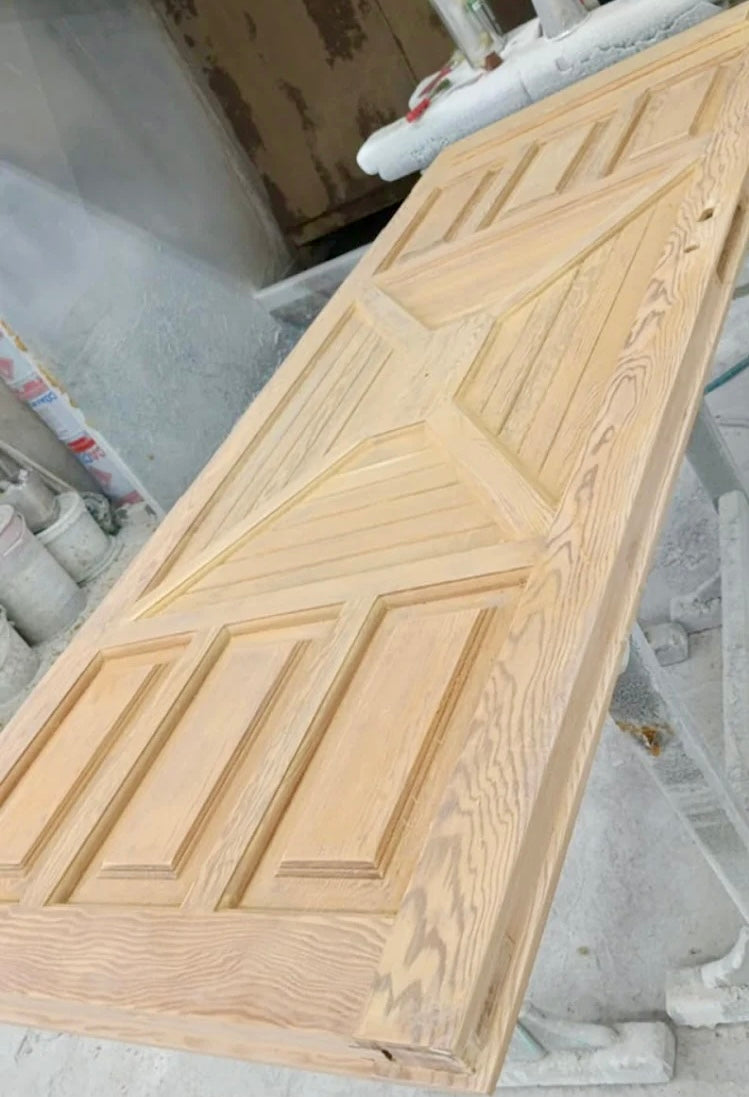 Wooden Door after Sandblasting