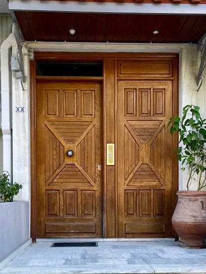 Wooden Door After Sandblasting