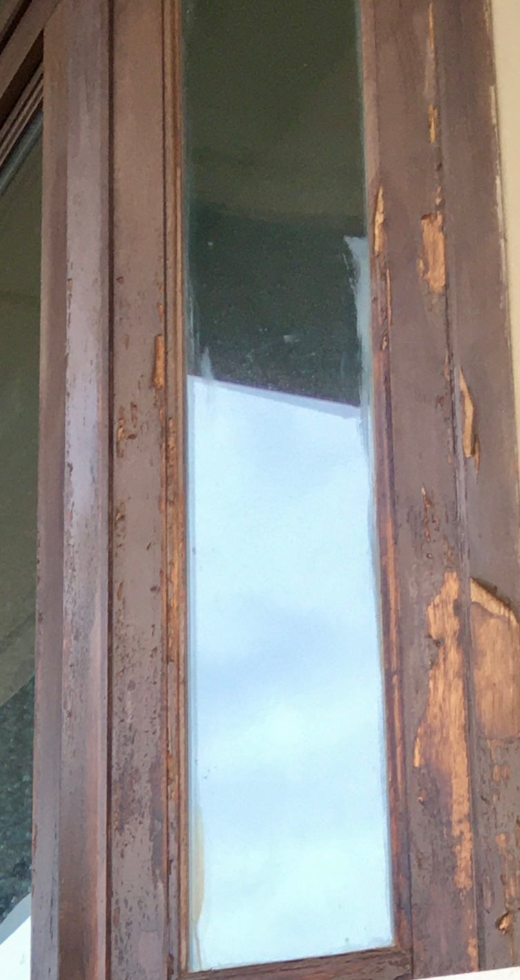 Wooden Frame Before Sandblasting